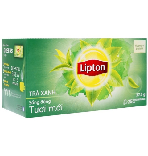 Tra Xanh Lipton_Txanh Tmoi 18X(25X1.5G)