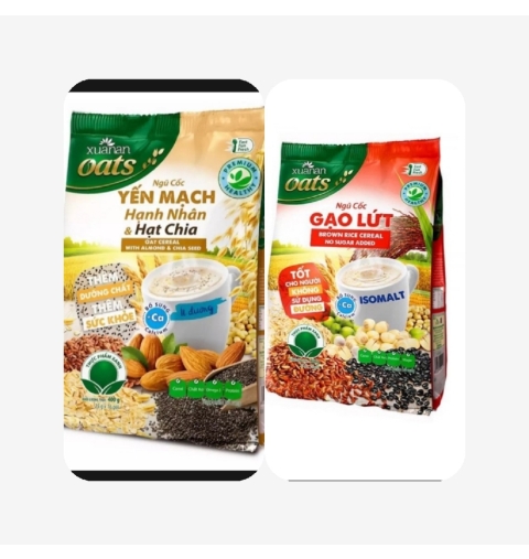 Ngũ cốc yến mạch hạnh nhân và hạt chia Xuân An 200g