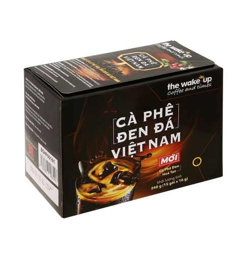 Wake up cafe đen đá gói 16g
