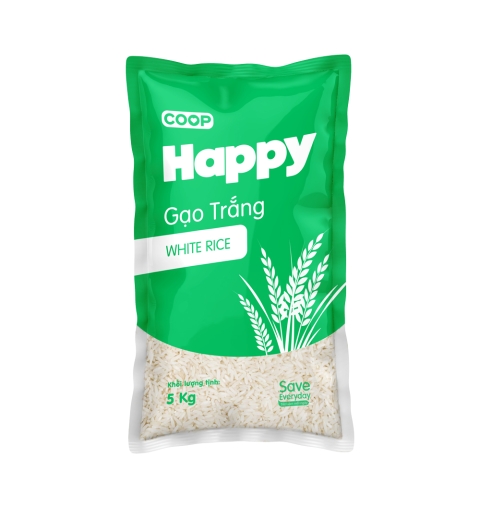 Gạo Trắng 5% Tấm Happy 5 Kg
