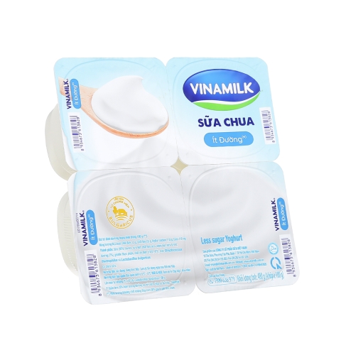 Vinamilk Sữa Chua Ít Đường Block 4 Hộp
