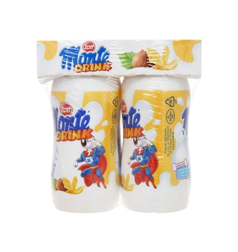 Váng Sữa Uống Monte Drink Vani (95Mlx 4 Chai) Block