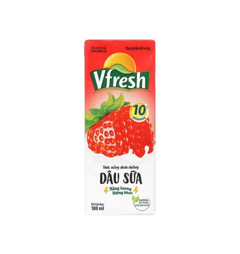 Vfresh Smoothie Dâu Sữa 180Ml