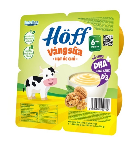 Váng sữa Hoff vị hạt óc chó (4hộp x 55g)