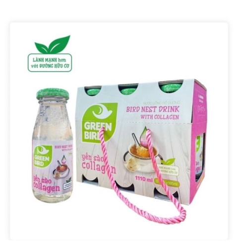 Yến sào Collagen block 6 chai x 185ml