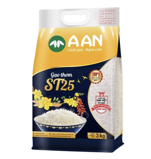 Gạo thơm ST25 A An 3kg